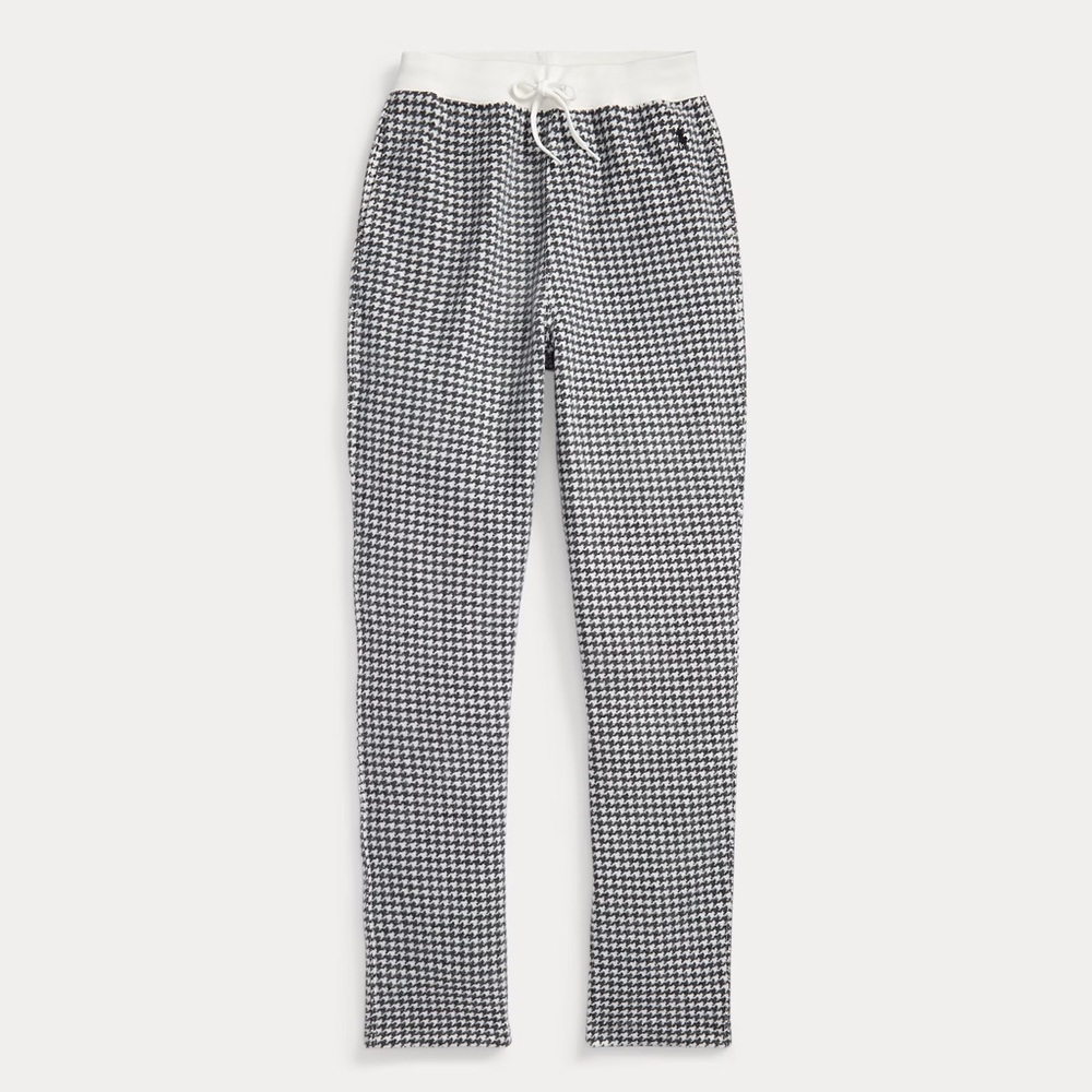 Polo Ralph Lauren Houndstooth Drawstring Fleece Trouser Pants